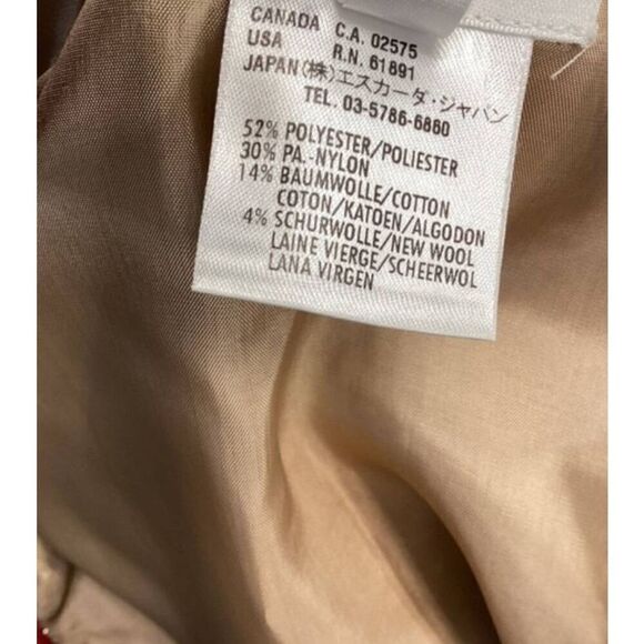 Escada Brown‎ White Tweed Pencil Skirt Classic Workwear Office Chic - Picture 3 of 8